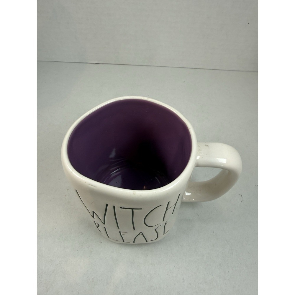 Rae Dunn Ceramic Witch Please Purple Interior Mug Halloween Decor NWT - Picture 2 of 4